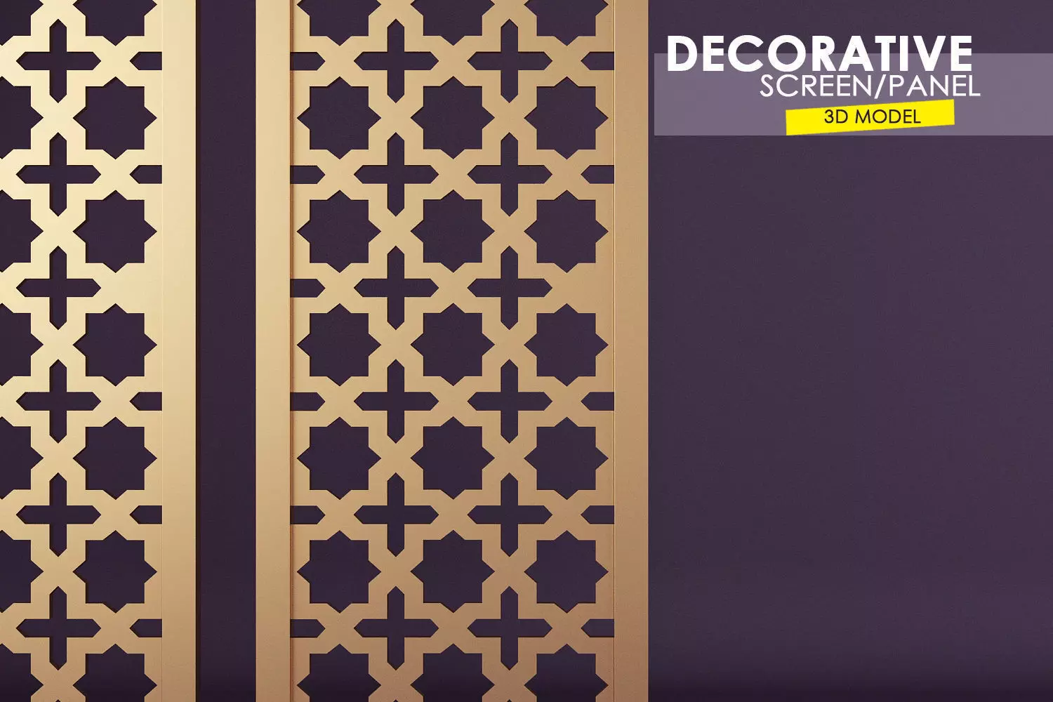 Decorative Wall Screen  Free 3D model_0