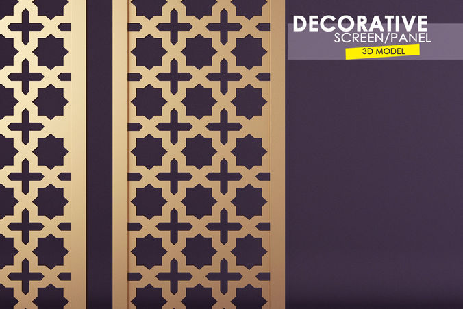 Decorative Wall Screen  Free 3D model