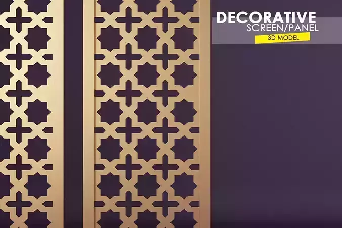 Decorative Wall Screen  Free 3D model