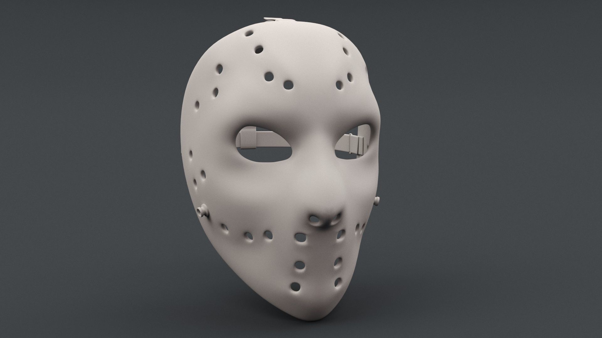 Hockey Mask 3D model_3