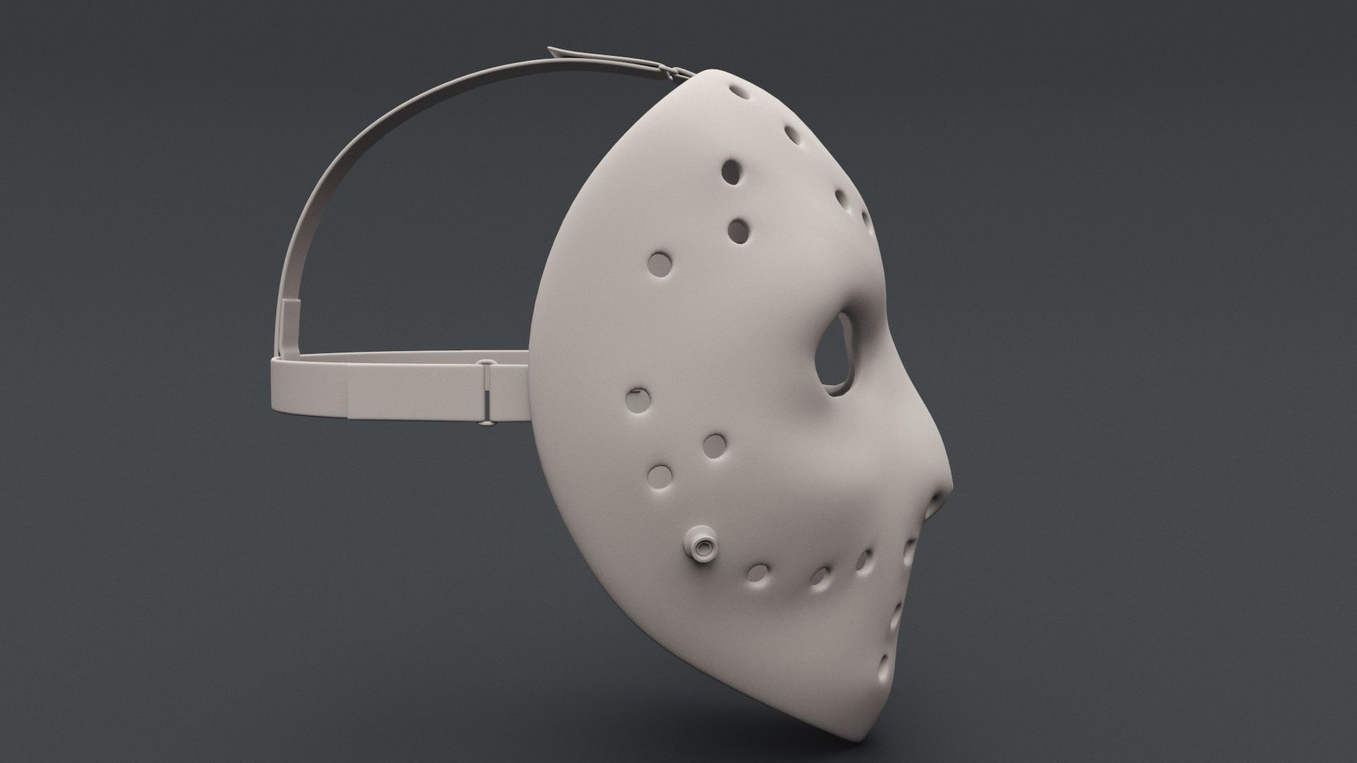Hockey Mask 3D model_4