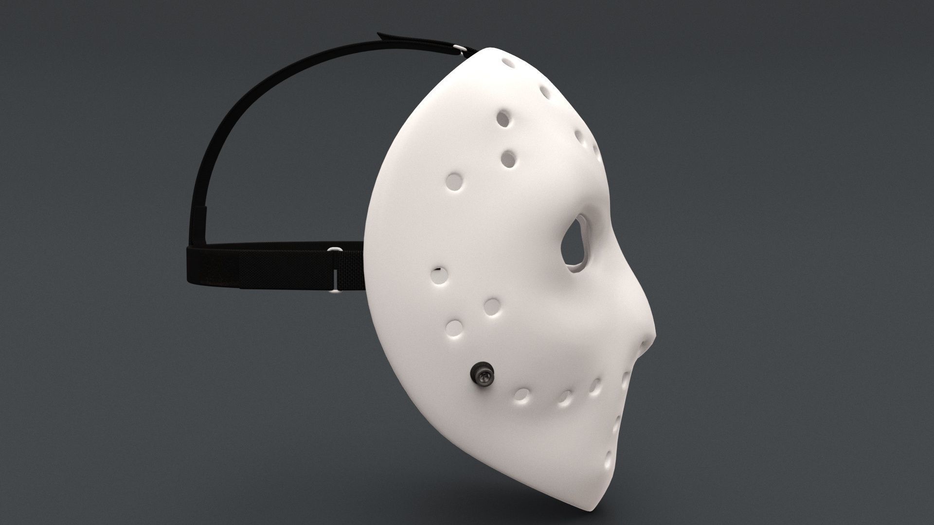 Hockey Mask 3D model_2