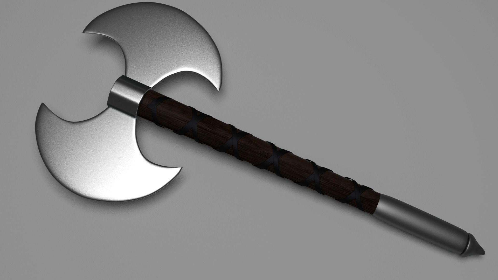 Barbarian Axe Free low-poly 3D model
