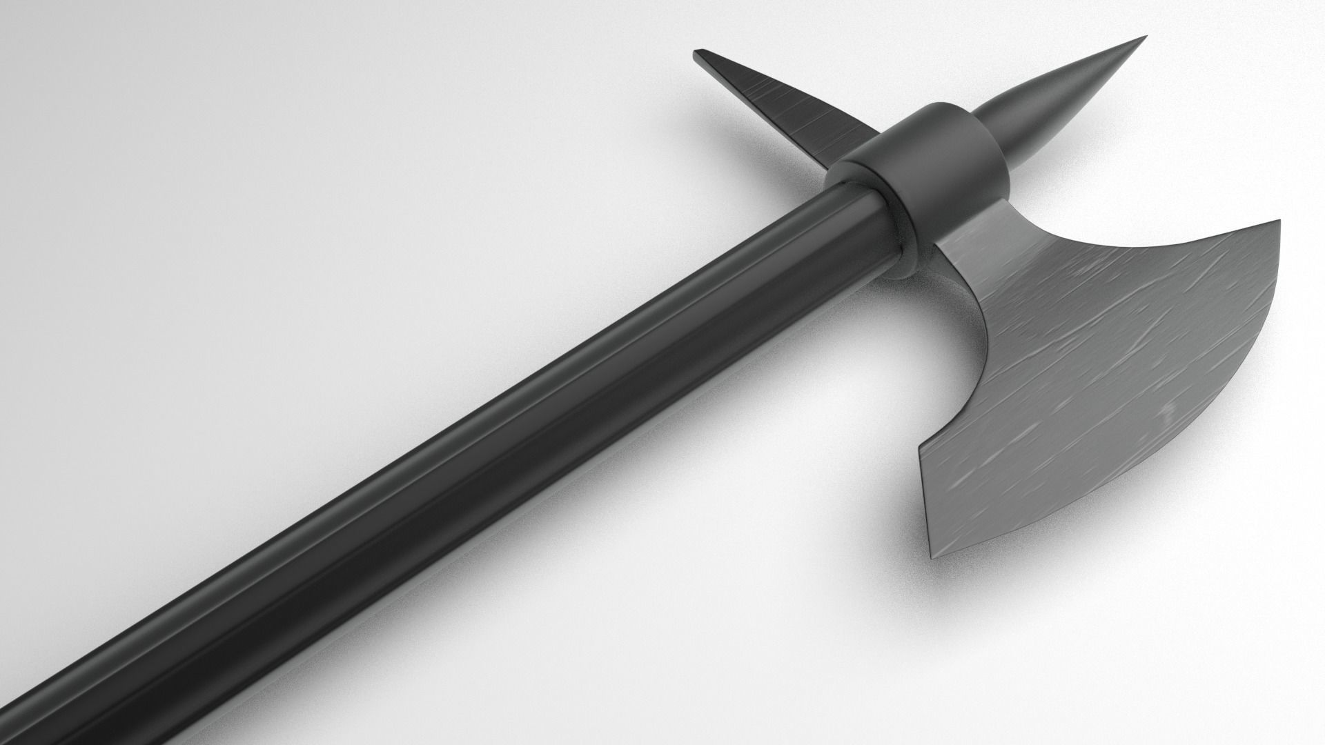 Battle Axe Low-poly 3D model_5