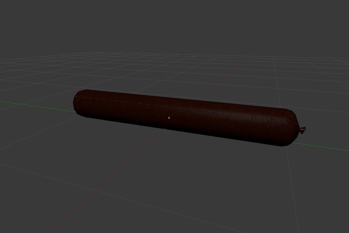 Sousage salami compilation 5in1 Low-poly 3D model_3