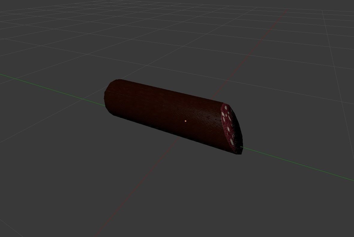 Sousage salami compilation 5in1 Low-poly 3D model_6