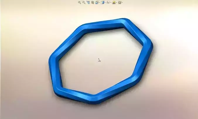 7-Sided M bius Curve