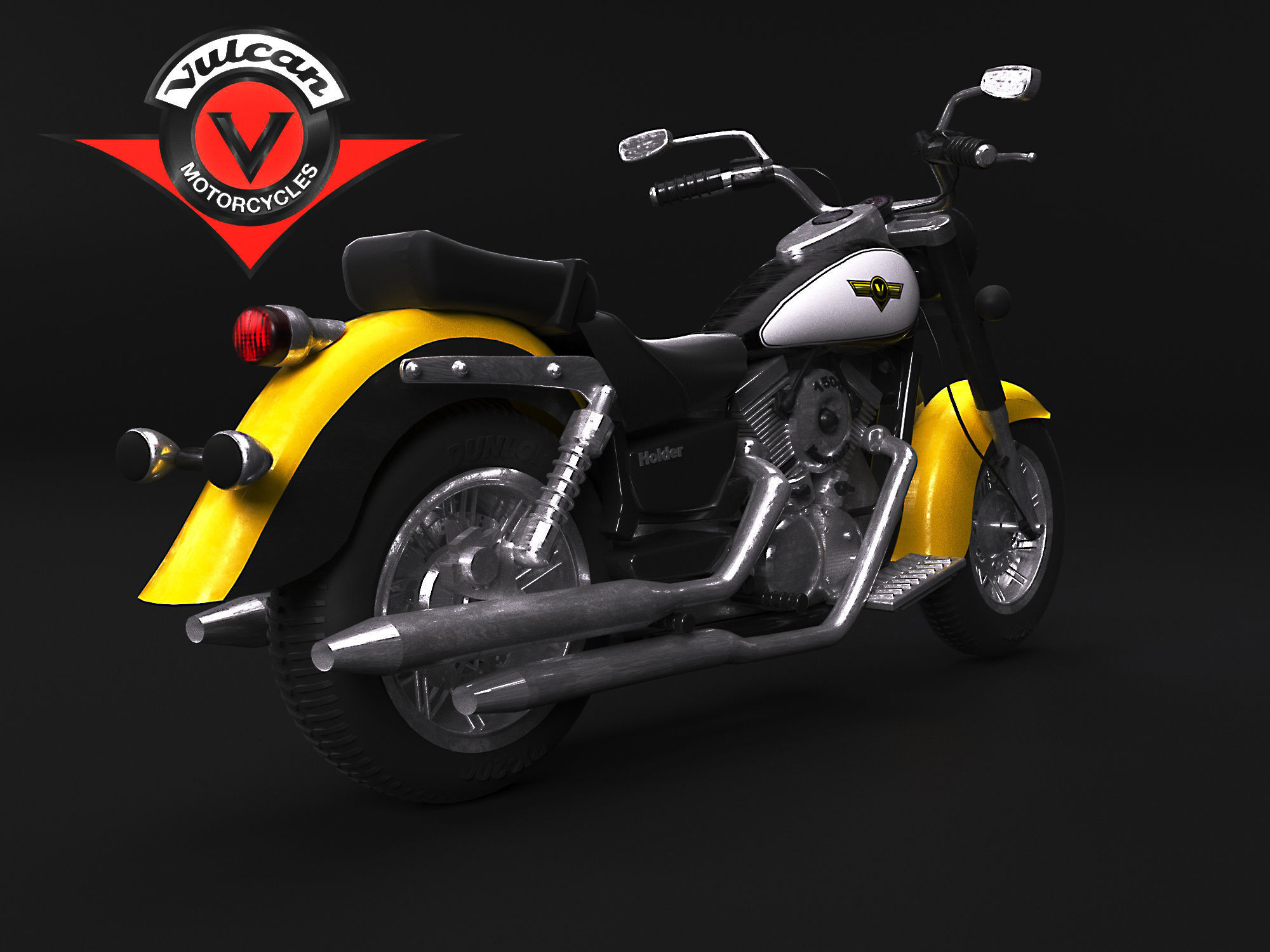 Kawasaki Motors Free 3D model_2