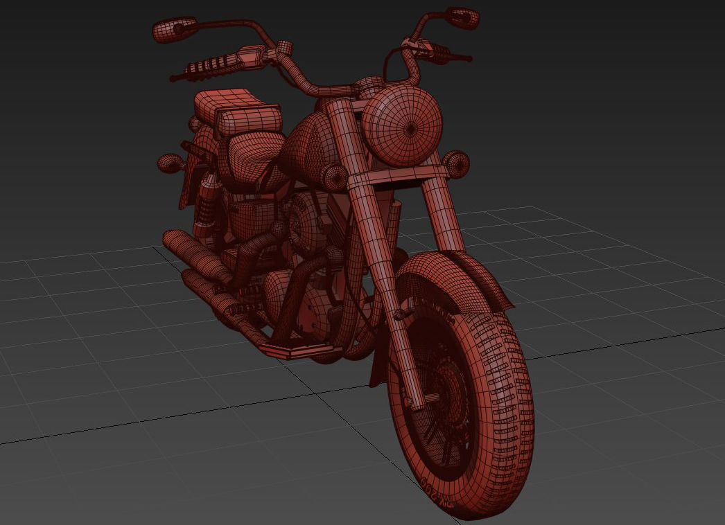 Kawasaki Motors Free 3D model_8