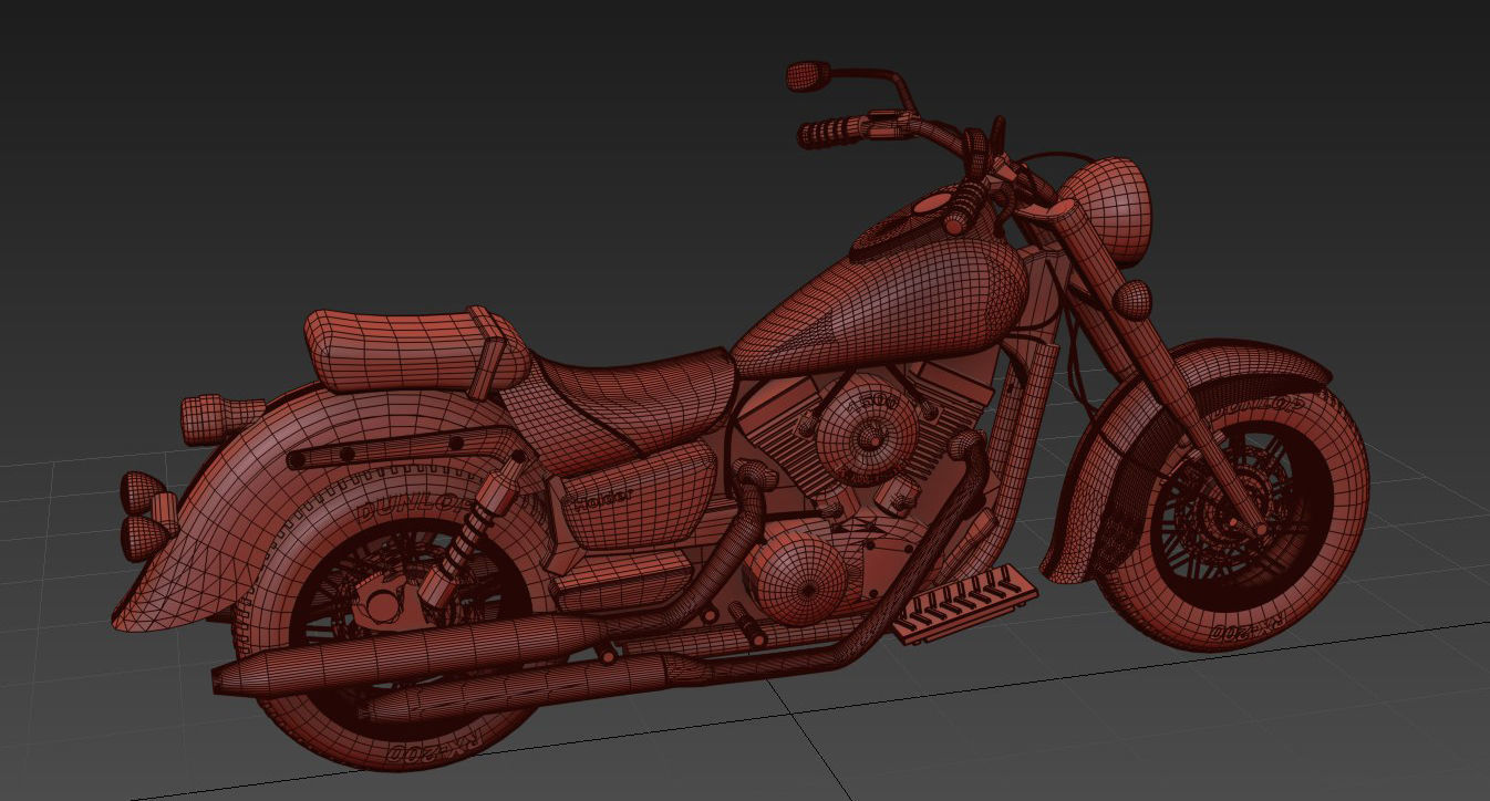 Kawasaki Motors Free 3D model_6