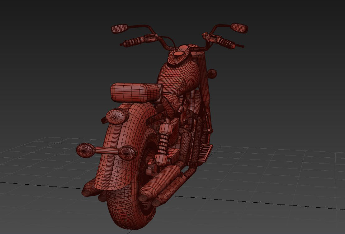 Kawasaki Motors Free 3D model_7