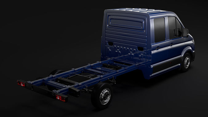 MAN TGE Chassi DoubleCab L2 2017 3D model
