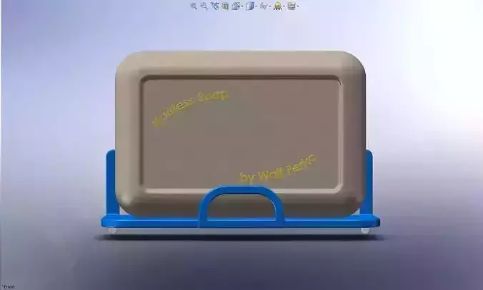 Vertical Standing Soap Dish Free 3D print model
