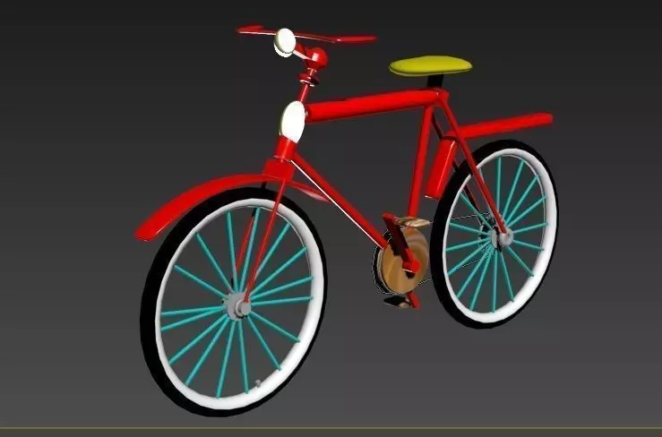 bicycle Low-poly 3D model