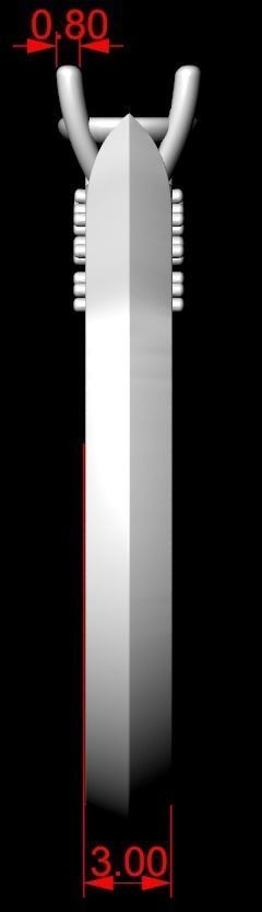 Ring with stones many size 183 3D print model_16