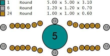 Ring with stones many size 183 3D print model_13