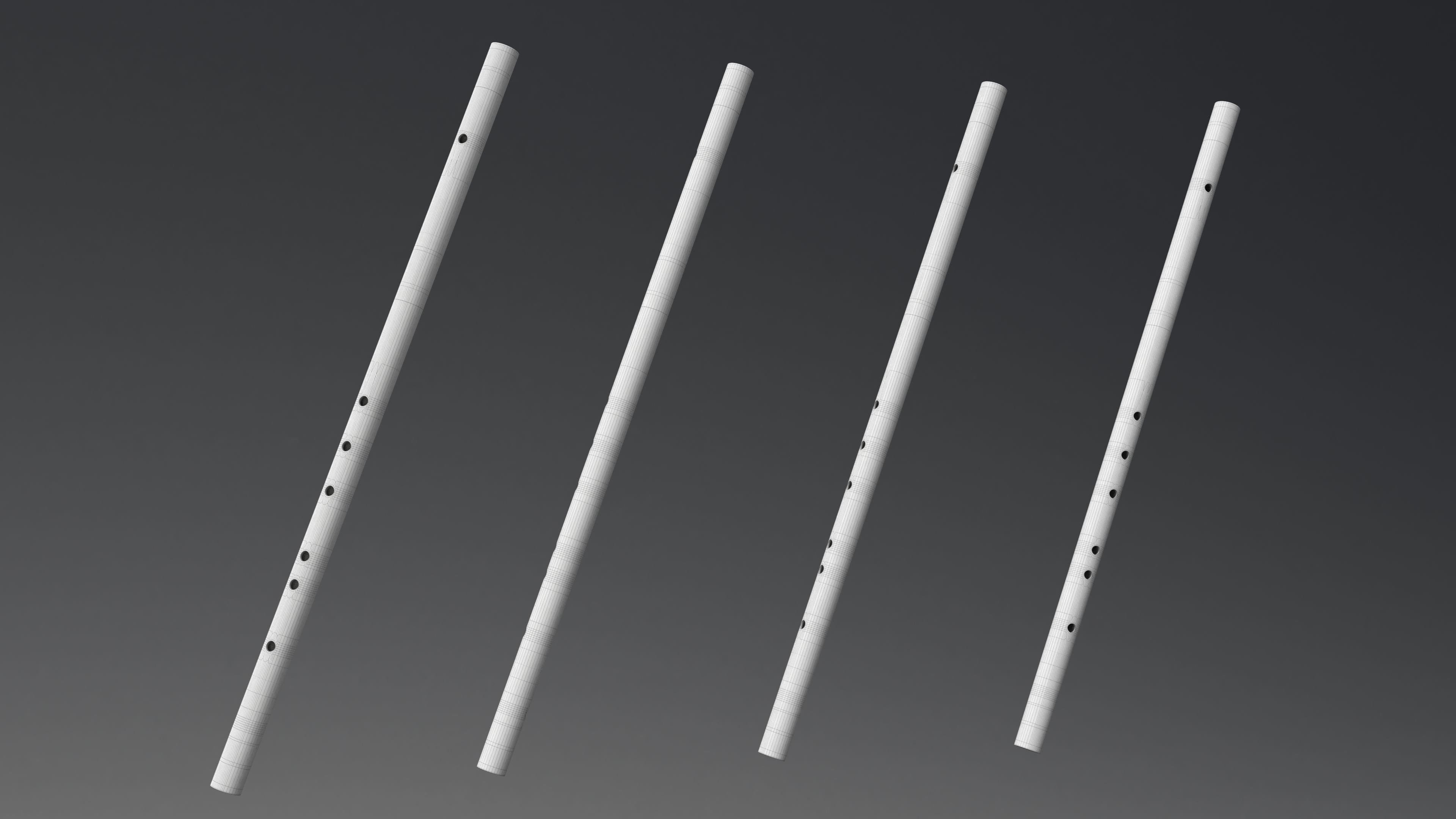 Indian Bamboo Flute 3D model_4
