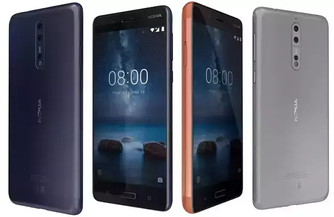 Nokia 8 All Colors
