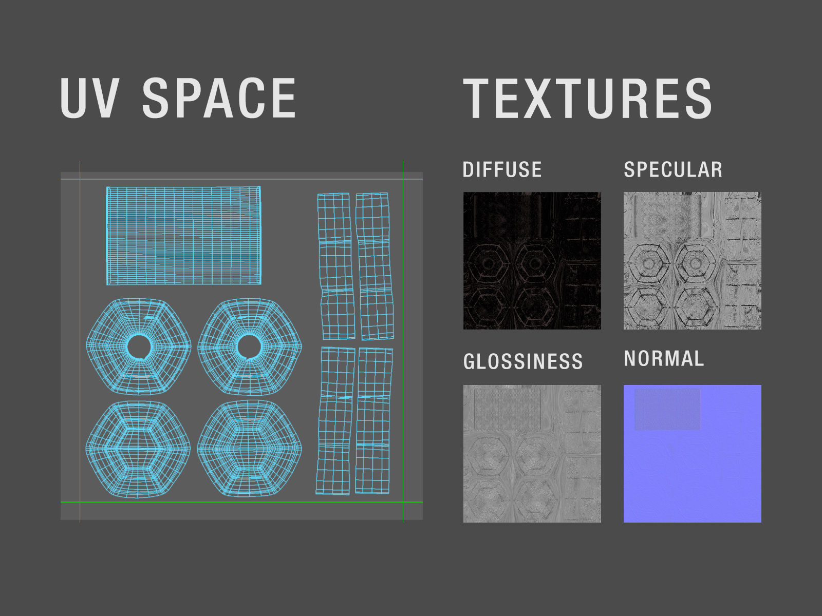 Dumbbell metal 3D model_2