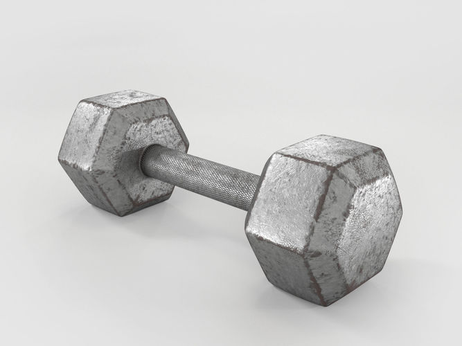 Dumbbell metal 3D model