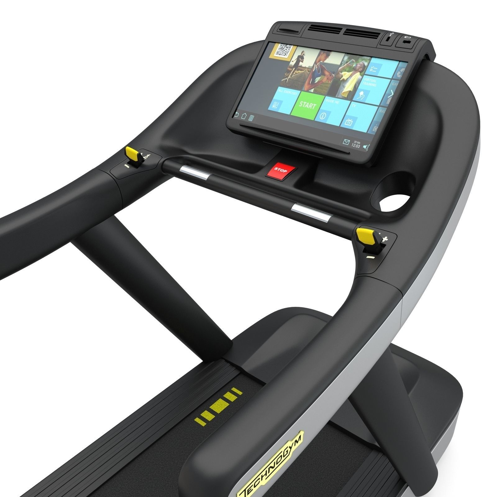 Technogym Excite Run 1000 Treadmill  3D model_4