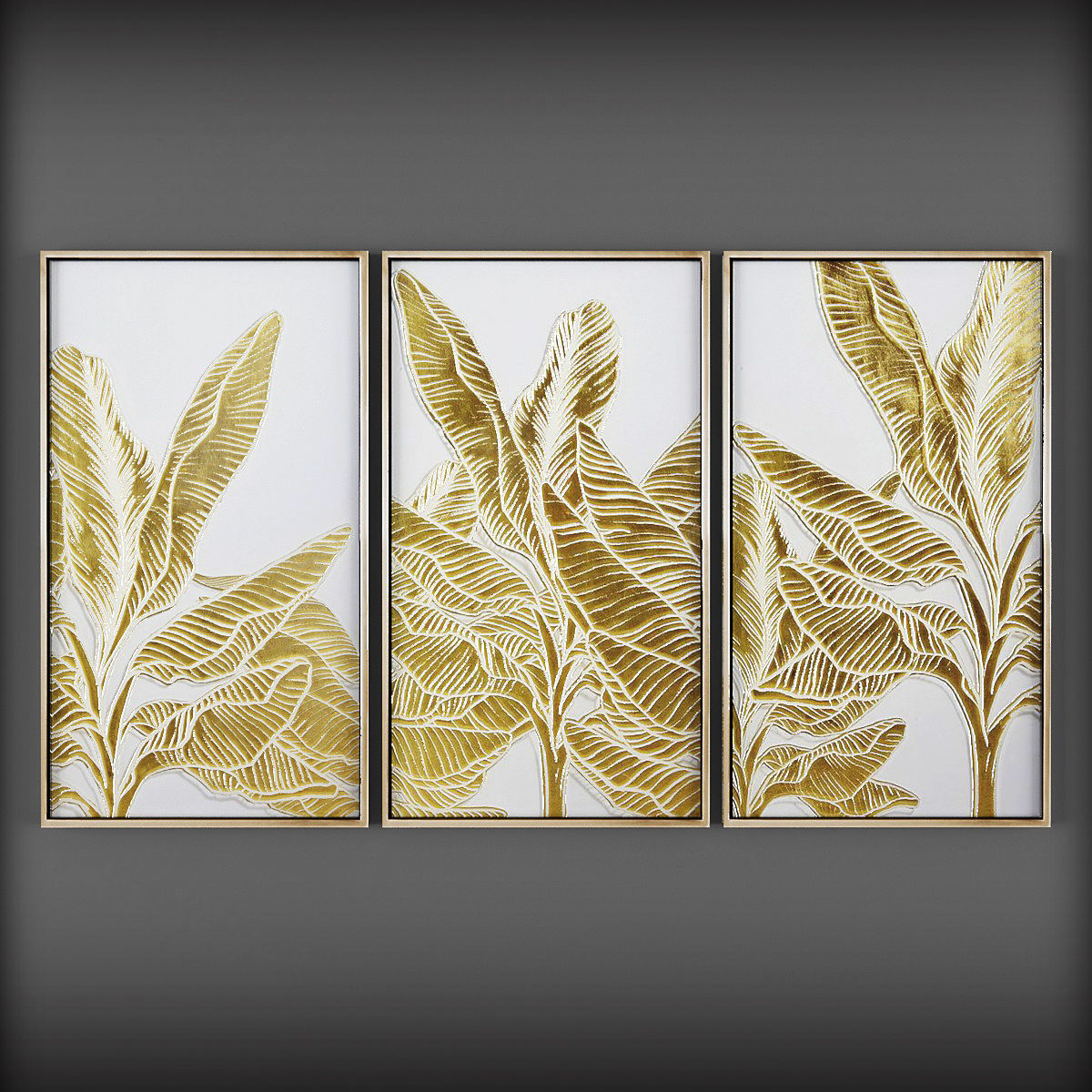 Picture Frames  Low-poly 3D model_1