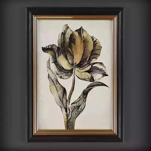 Picture Frames  Low-poly 3D model