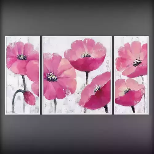 Picture Frames  Low-poly 3D model