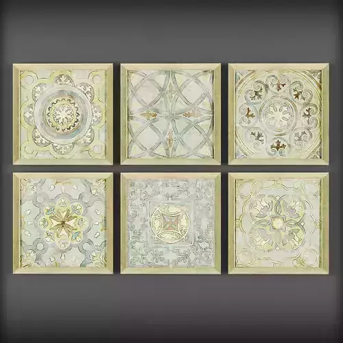 Picture Frames  Low-poly 3D model