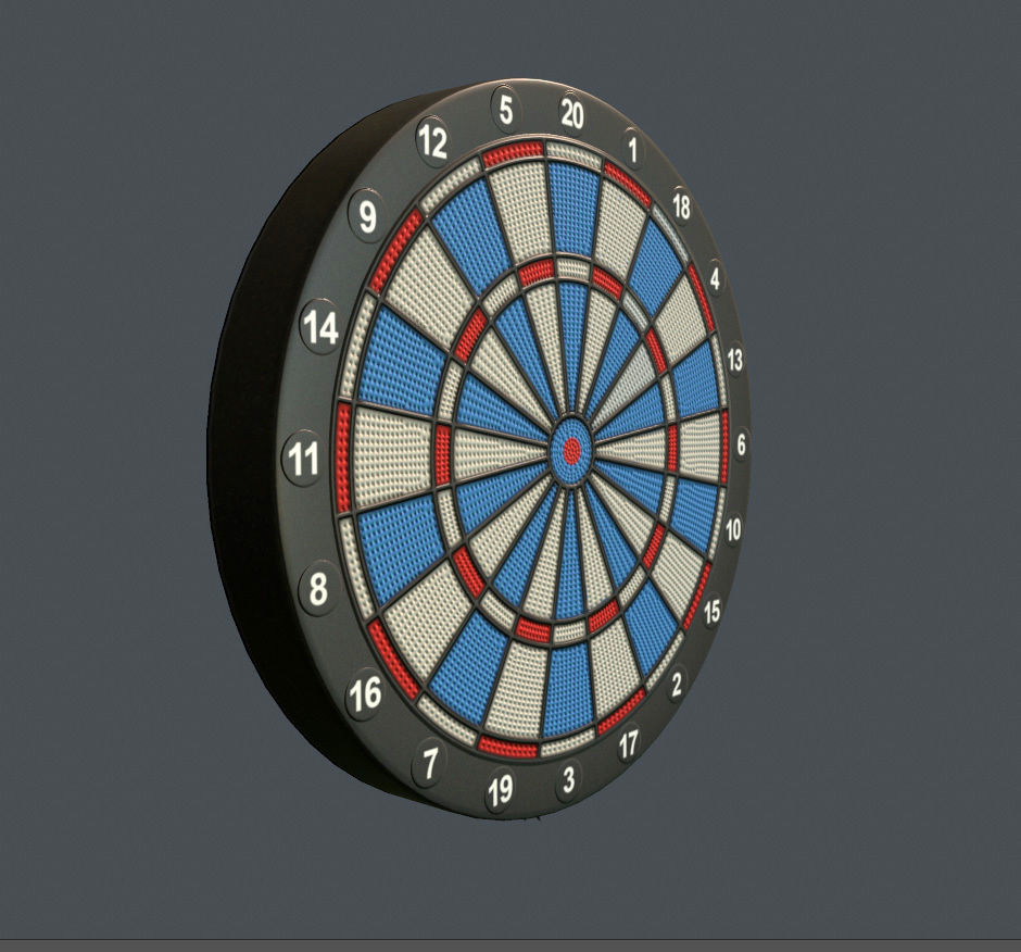 Darts Table Low-poly 3D model_2