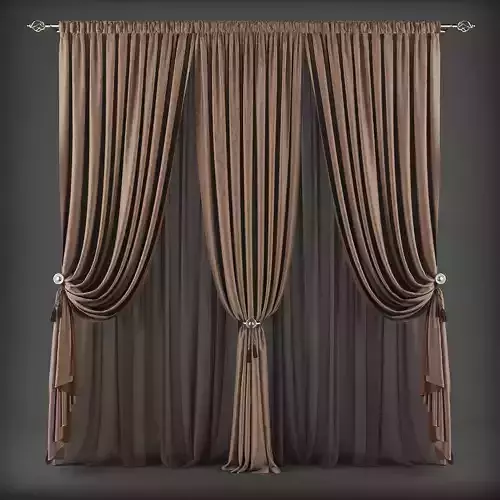 Curtain 3D model 301