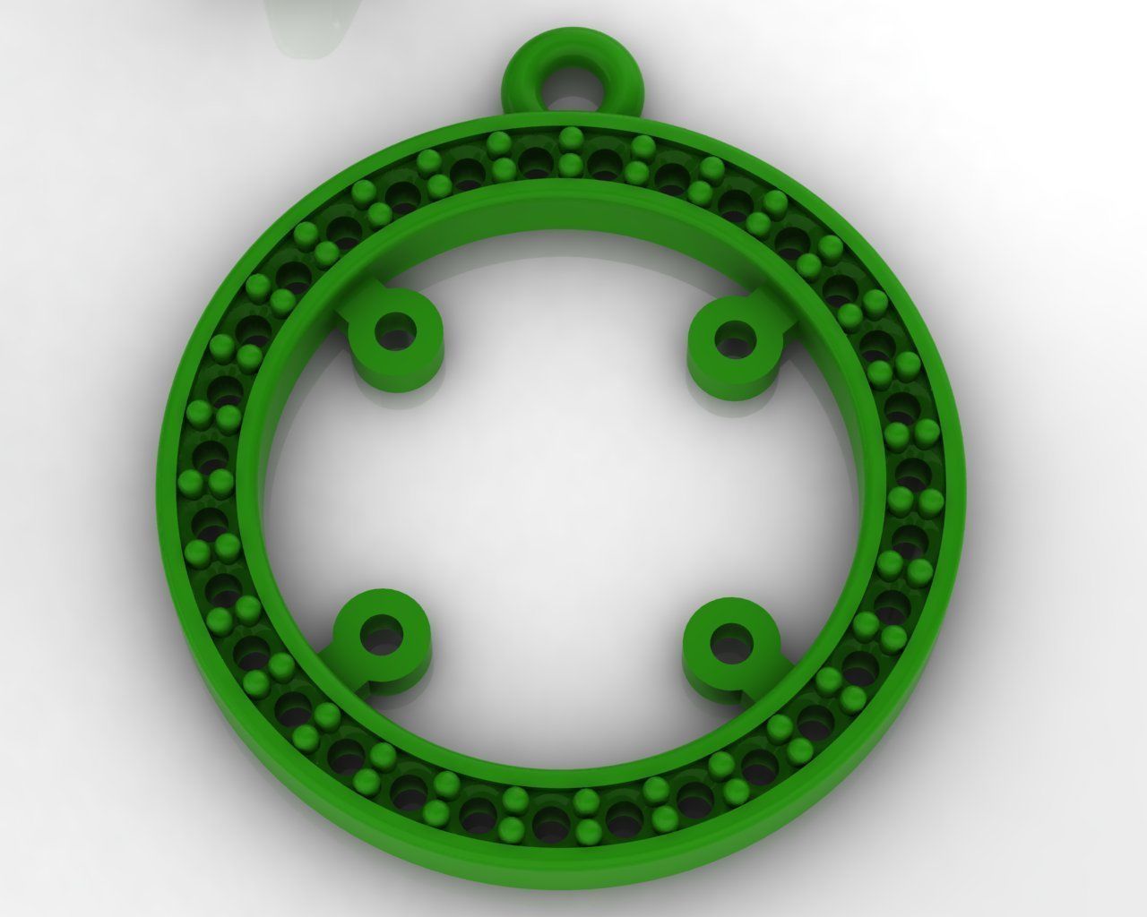 Lion Pendant 3D print model_6