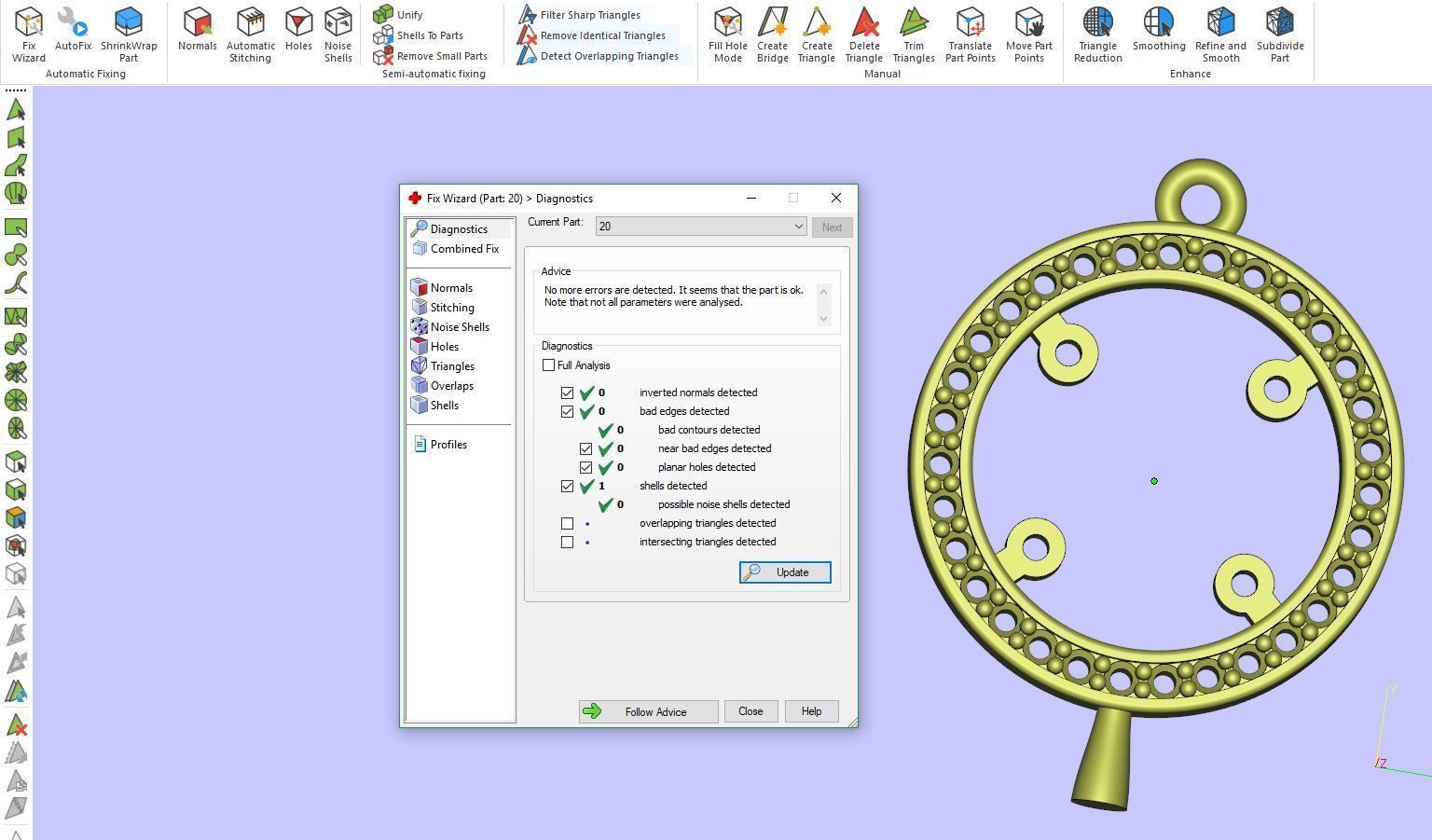 Lion Pendant 3D print model_7