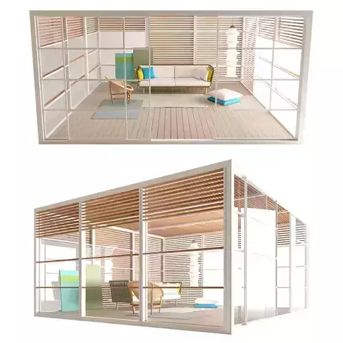 Kettal Pavilion XL Set 3D model