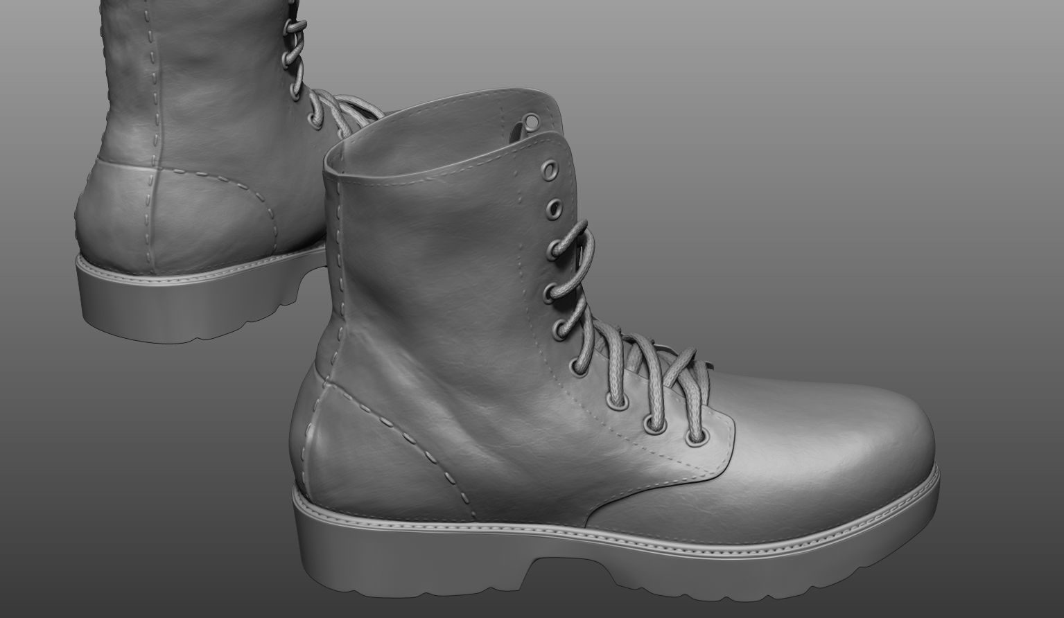 Zbrush Boots 3D model_3