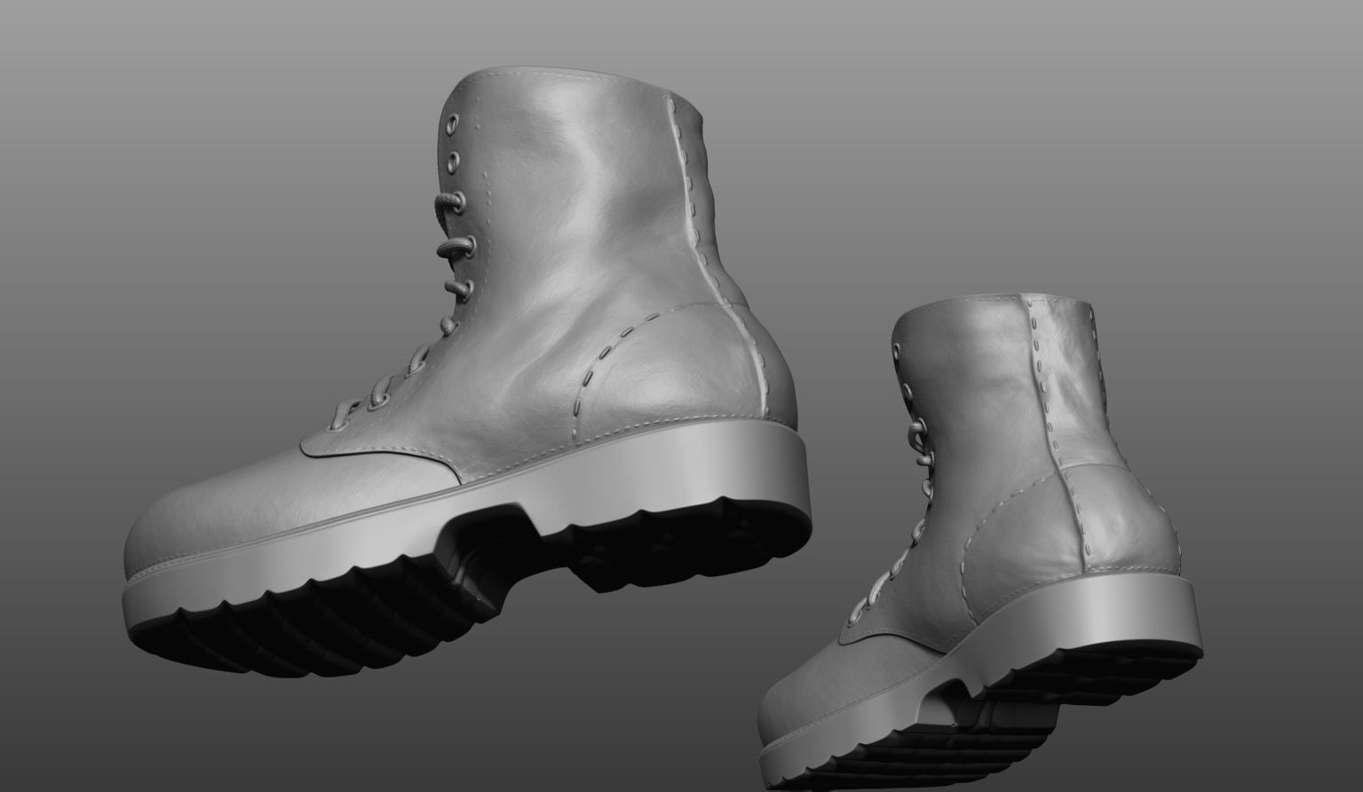Zbrush Boots 3D model_4