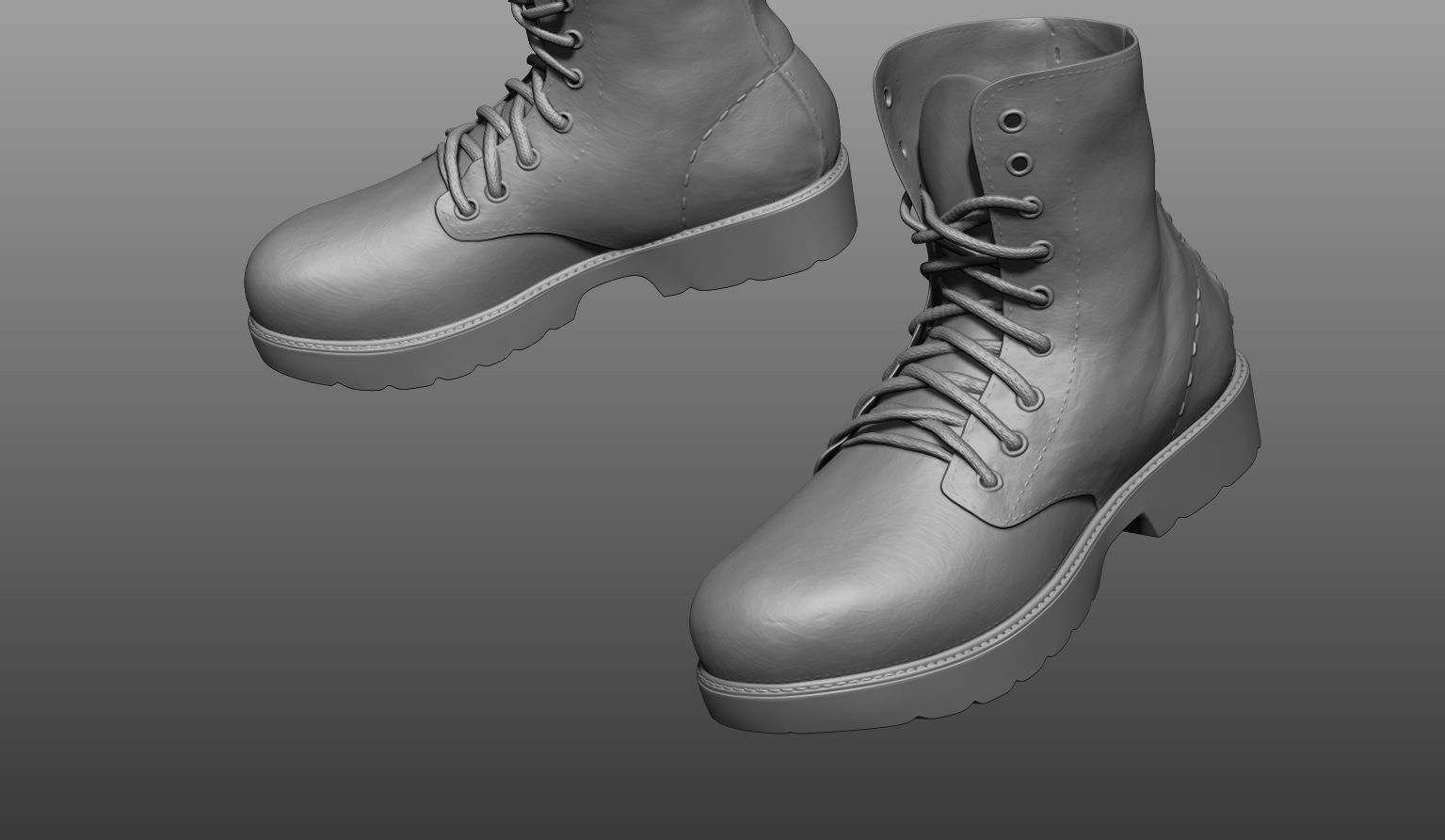 Zbrush Boots 3D model_2
