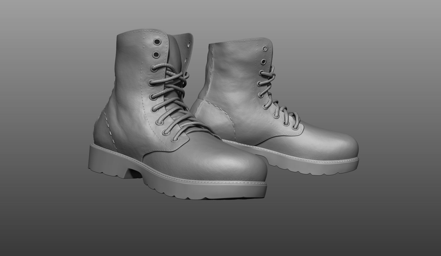 Zbrush Boots 3D model_1