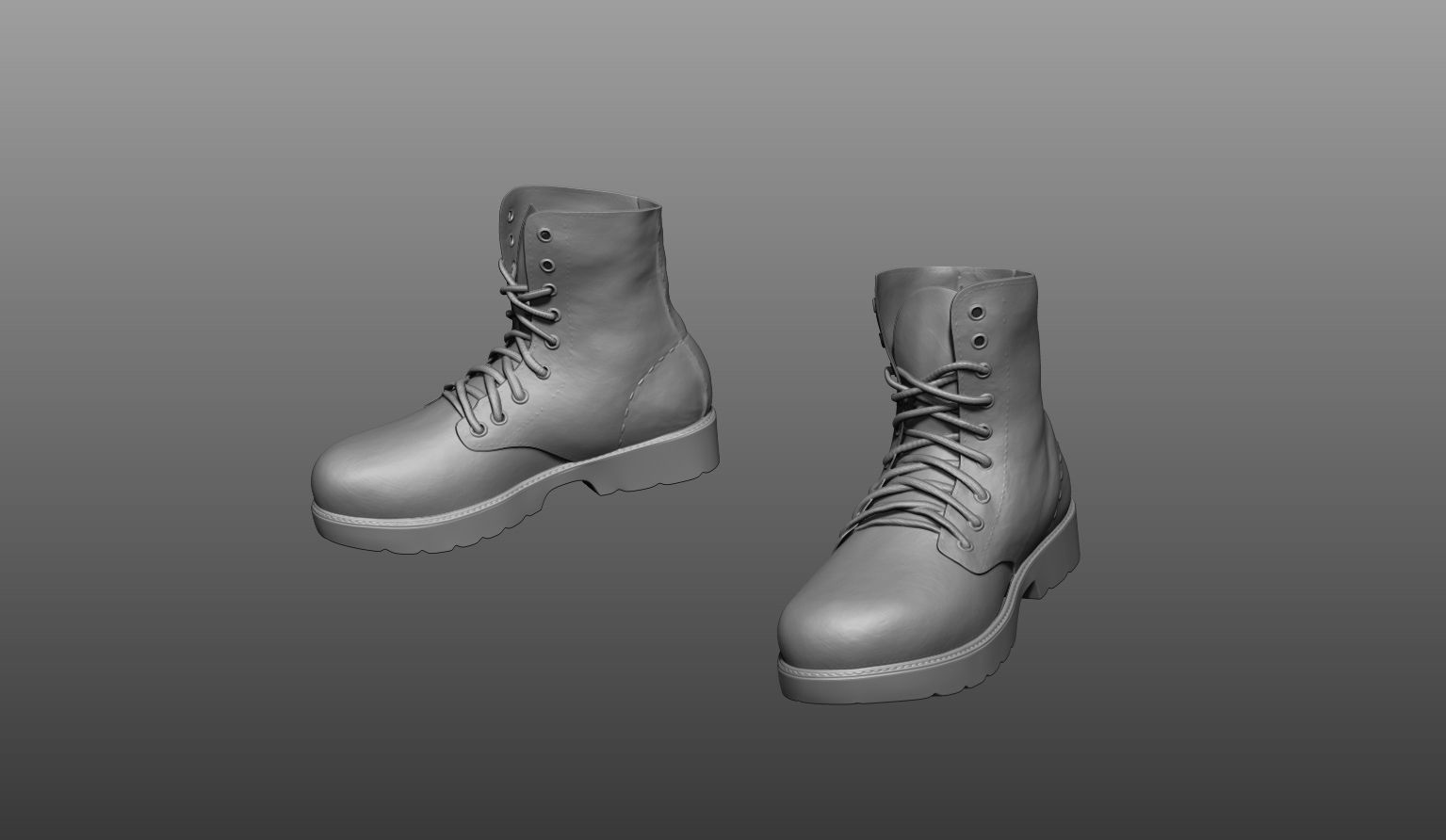 Zbrush Boots 3D model_6
