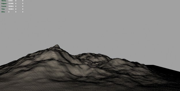 3d Terrain Mounds 3D model_1