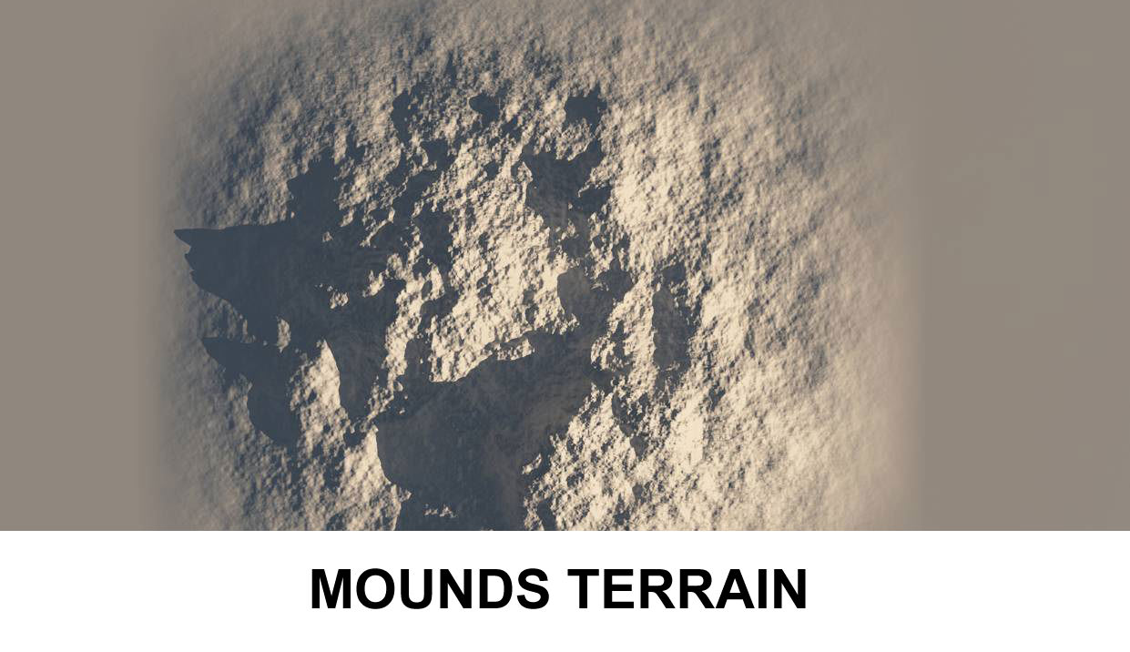 3d Terrain Mounds 3D model_2
