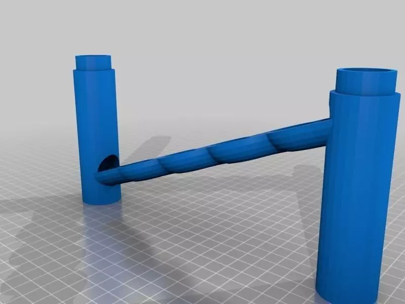 Marble Run Squiggle Free 3D print model