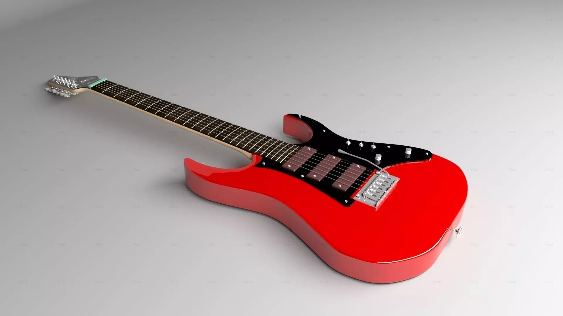 Electric Guitar 3D model_0