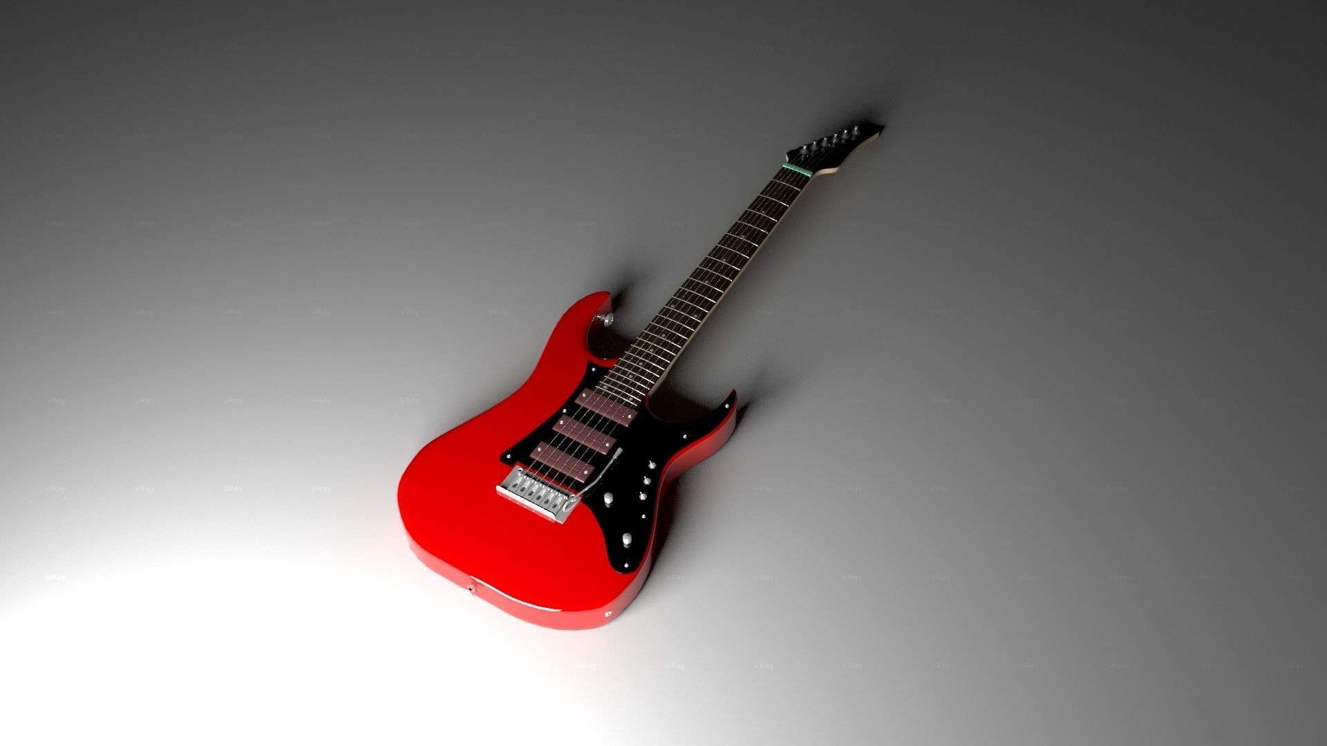 Electric Guitar 3D model_2