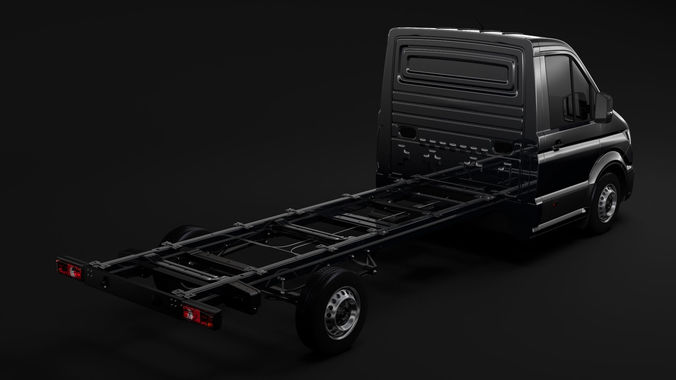 MAN TGE Chassi SingleCab L2 2017 3D model