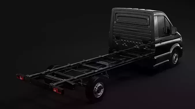 MAN TGE Chassi SingleCab L2 2017 3D model