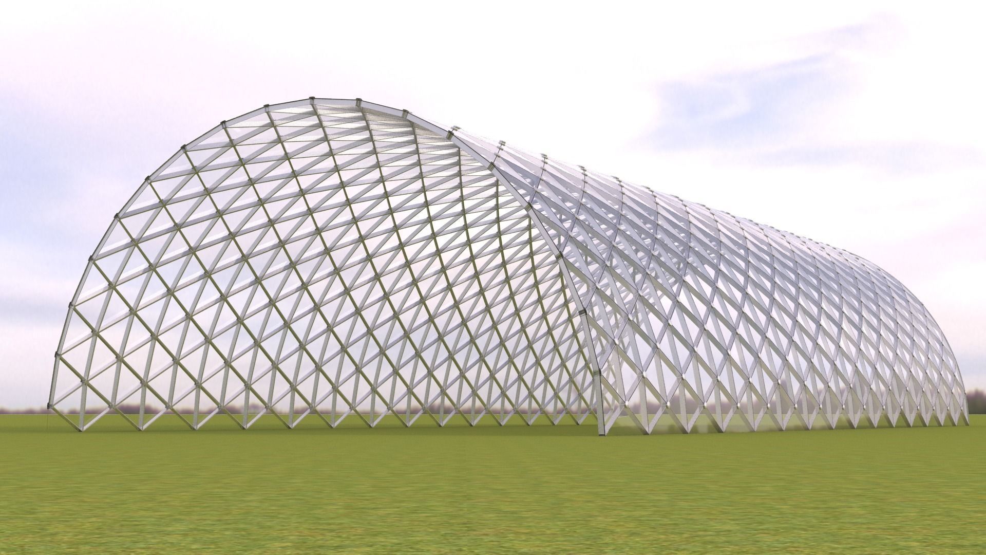 Greenhouse building 3D model_4