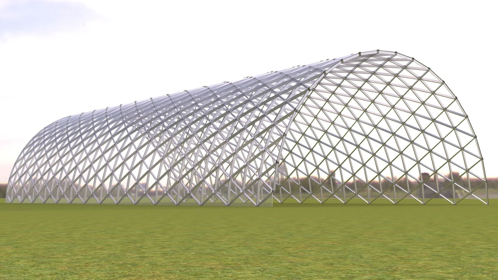 Greenhouse building 3D model_3