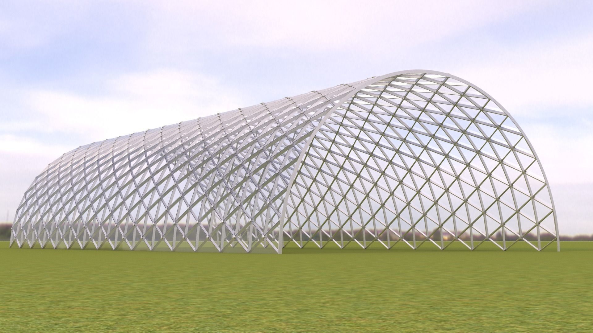 Greenhouse building 3D model_5