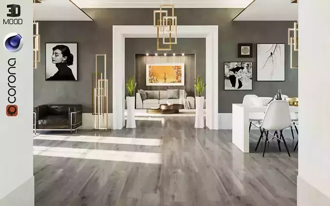 Summer Living 3D model